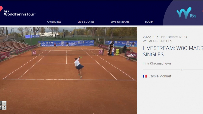 El I Open W80 Villa de Madrid, en directo por el streaming de ITF